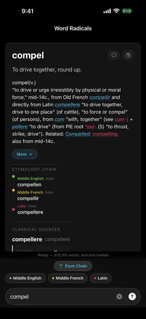 Word Radicals: Etymology screenshot 2