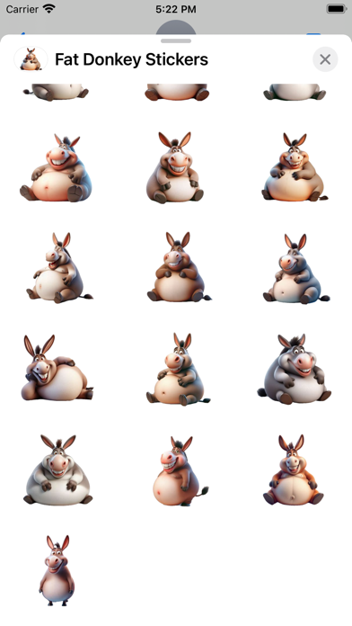 Screenshot #3 pour Fat Donkey Stickers