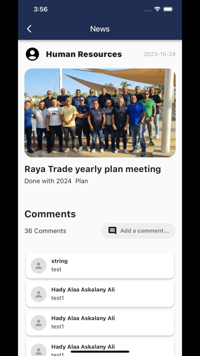 Raya Trade Communicates Screenshot