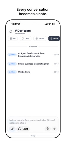 Markhub: decisions, tasks, AI screenshot