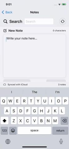 NoteStream iPhone screenshot