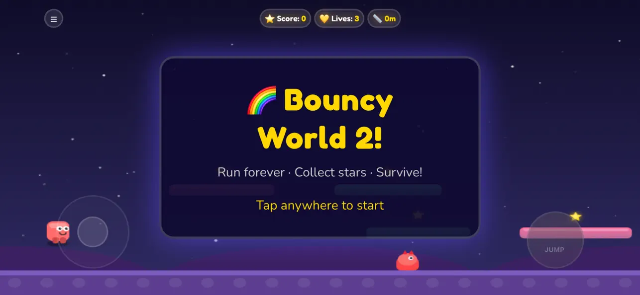 Screenshot #2 pour Bouncy World 2: Endless Jumper