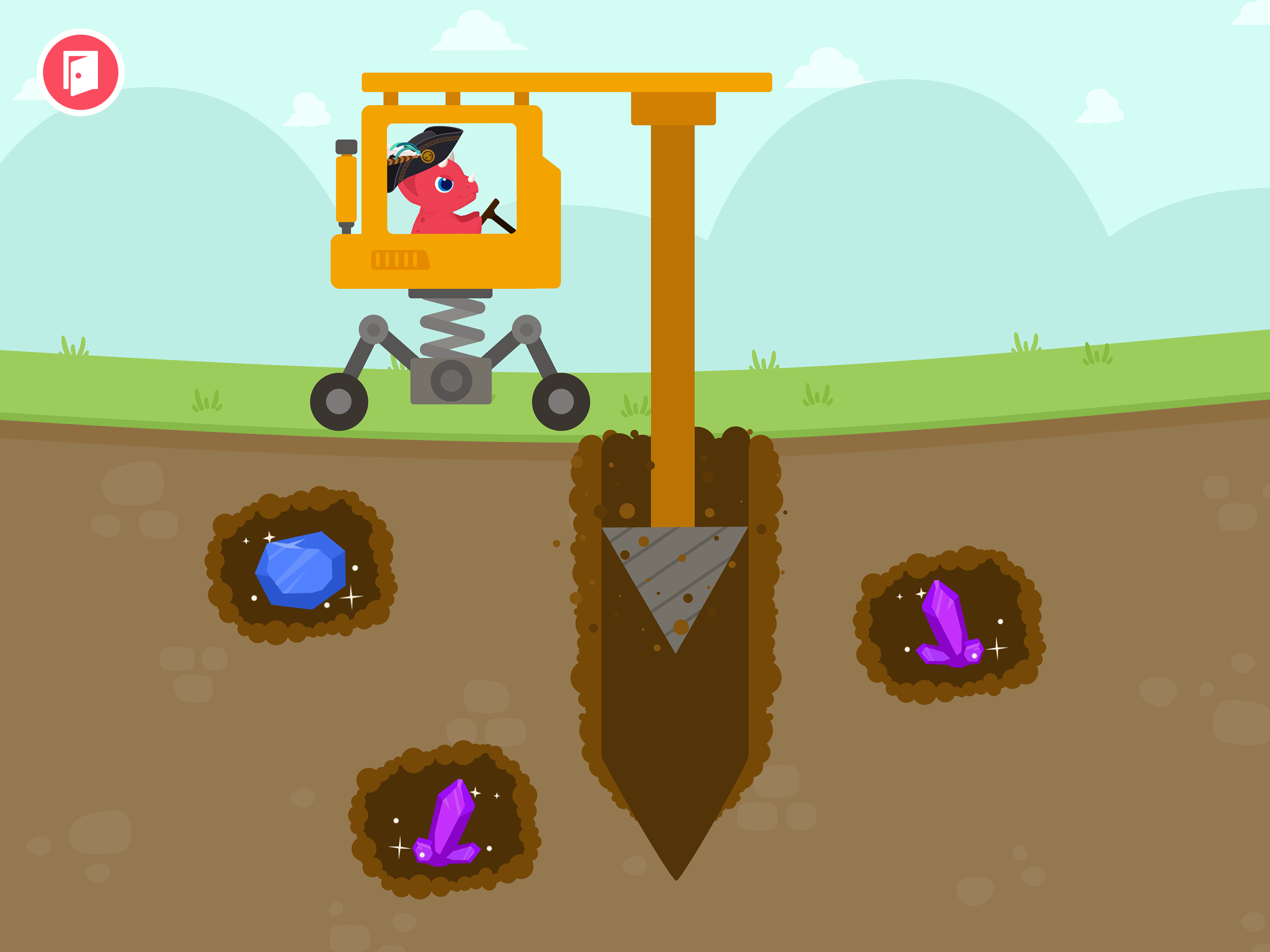 Dinosaur Digger Excavator Game