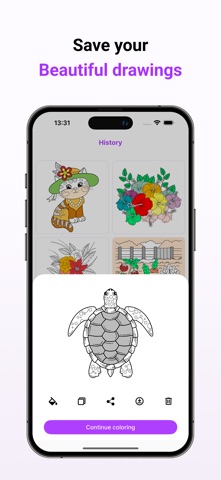 FillColor: Coloring Book iPhone screenshot