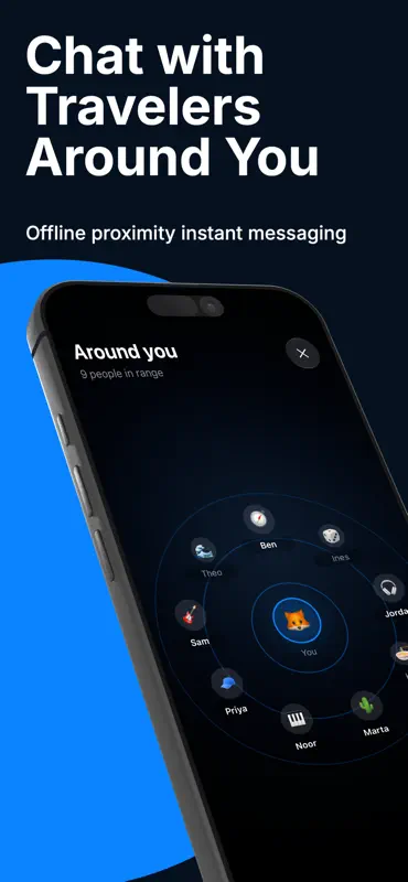 Nearby: p2p mesh chatting screenshot 1 of 5