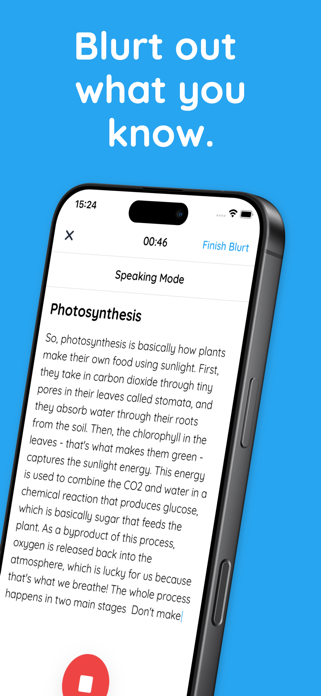 Blurt: Blurting Study Method Screenshot 2 of 8