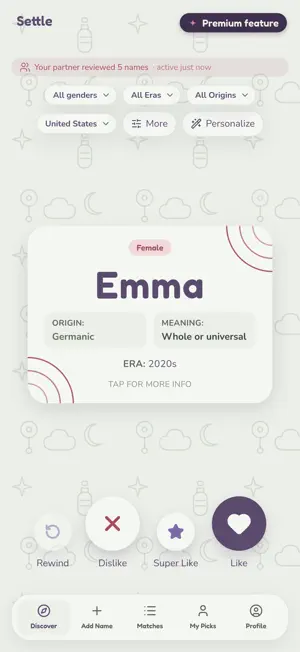Baby Names by Settle screenshot 1