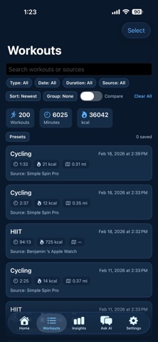 Simple Insights iPhone screenshot