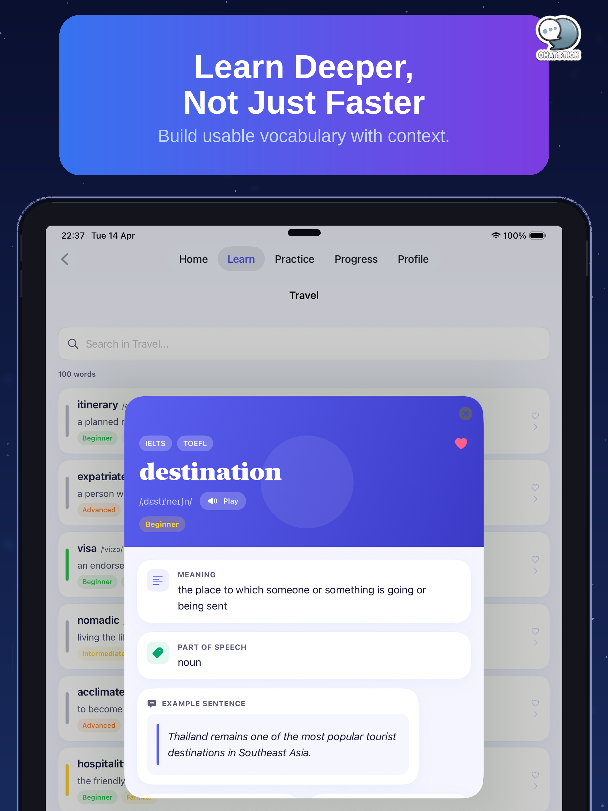VocabLift Trainer by ChatStick