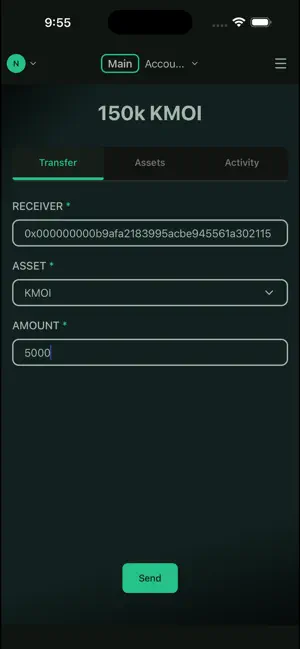 MOI Wallet screenshot 2