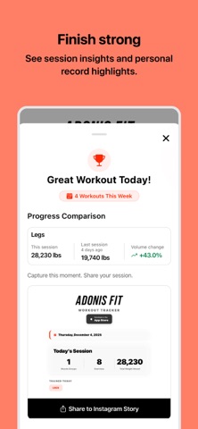 Adonis Fit Journal Screenshot 7 of 8