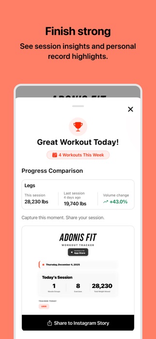 Adonis Fit Journal Screenshot 7 of 8
