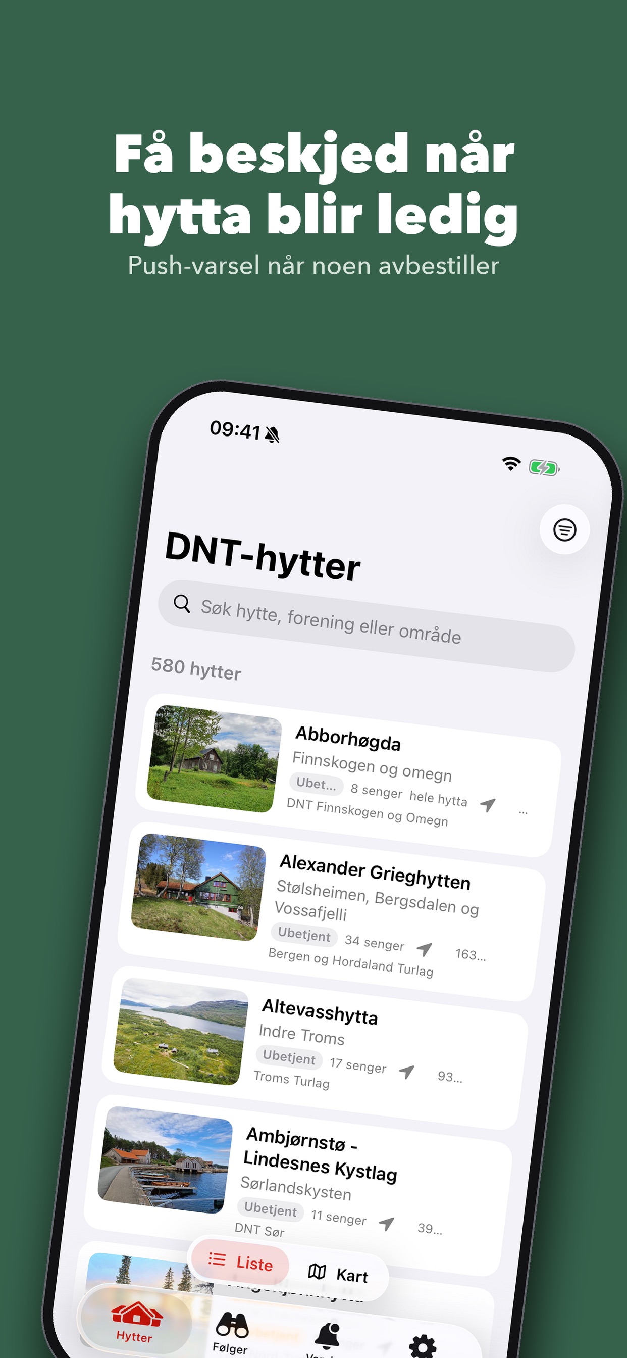 Screenshot 1 of Hyttevarsel