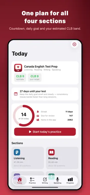 Canada English Test Prep screenshot 1