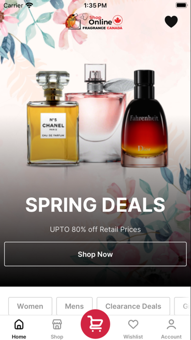 Fragrance Canada Screenshot