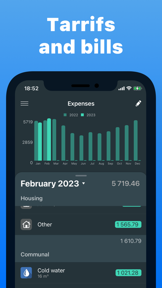 #2. Meter Readings - Home notebook (iOS) Podle: Sergei Konovalov
