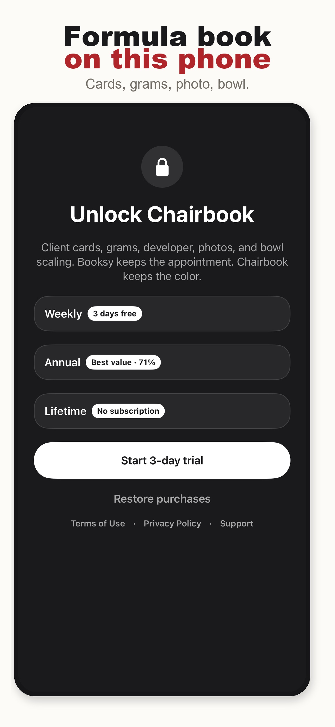 Screenshot 7 of Chairbook Formula Book