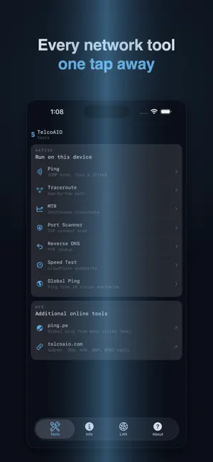 Telcoaio - Network Toolbox screenshot 1