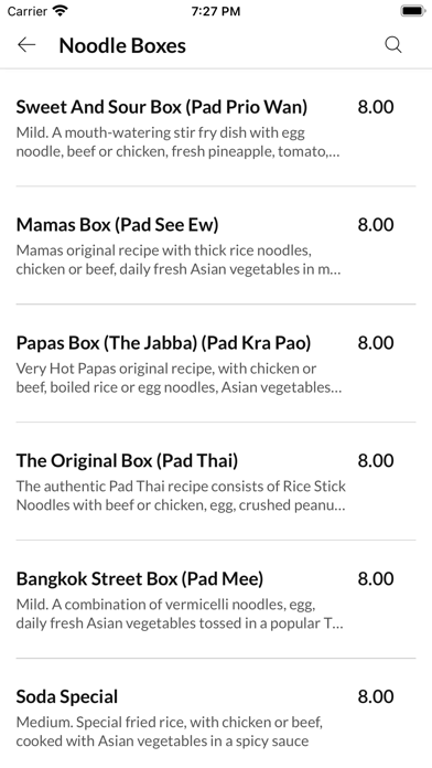 Thai Wok Noodle Bar Screenshot