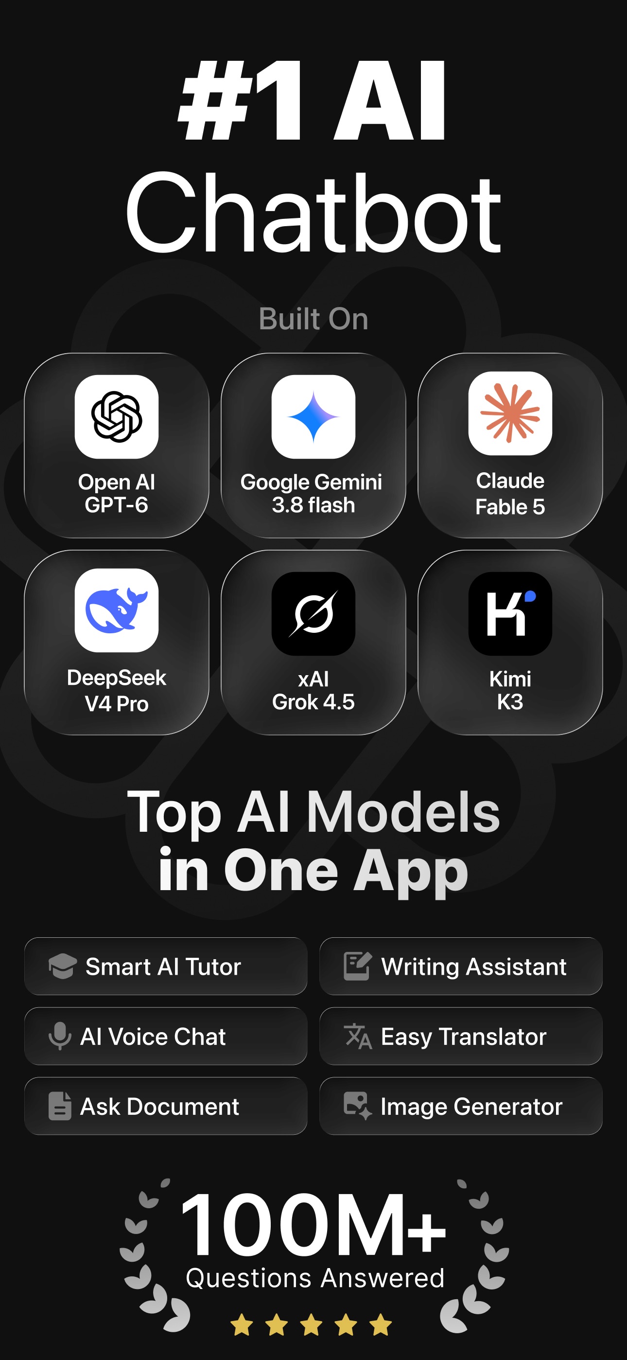 Screenshot 1 of Chatbot App: AI Assistant
