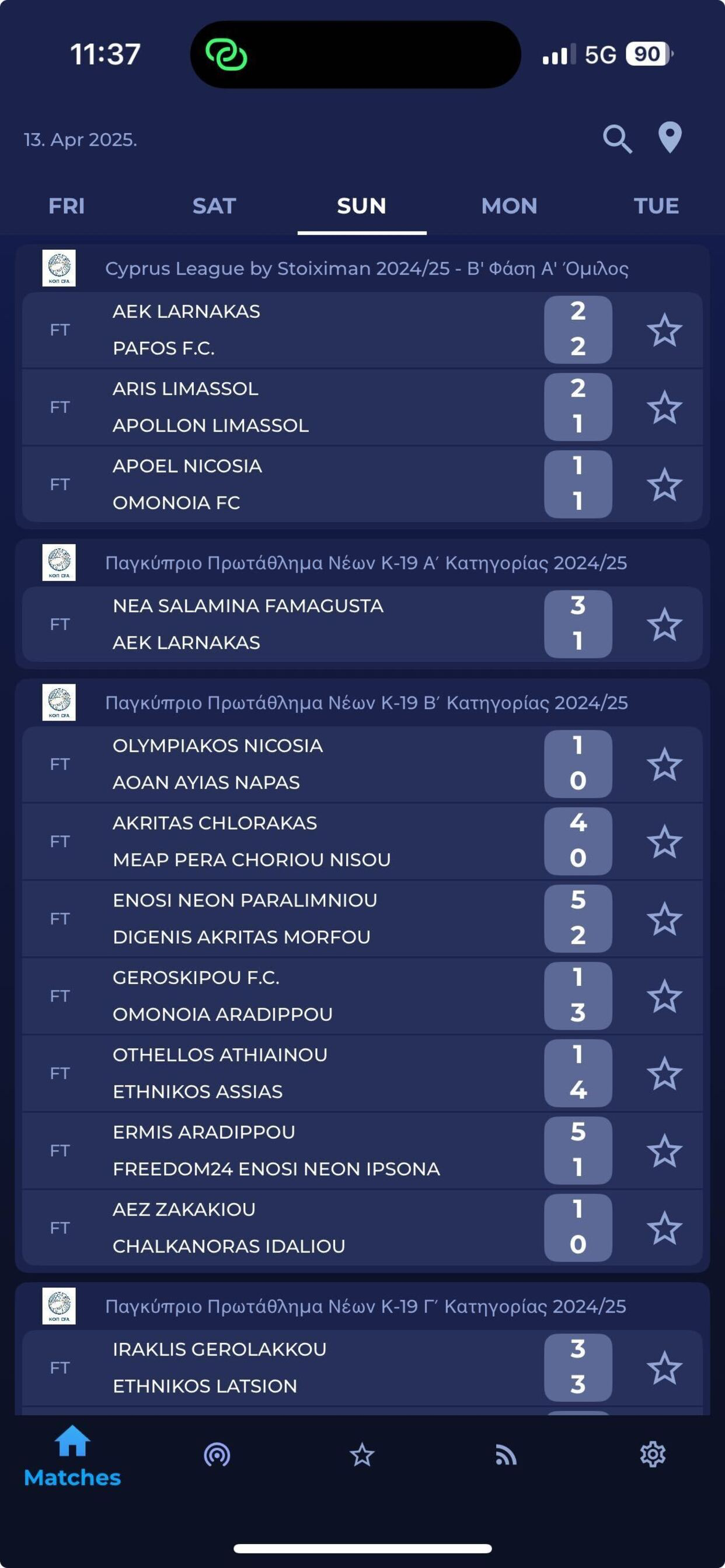 CFA Official App & Live Scores