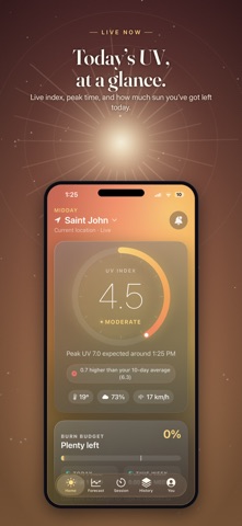 UV Index & Tan Timer: Sunwell Screenshot 2 of 6