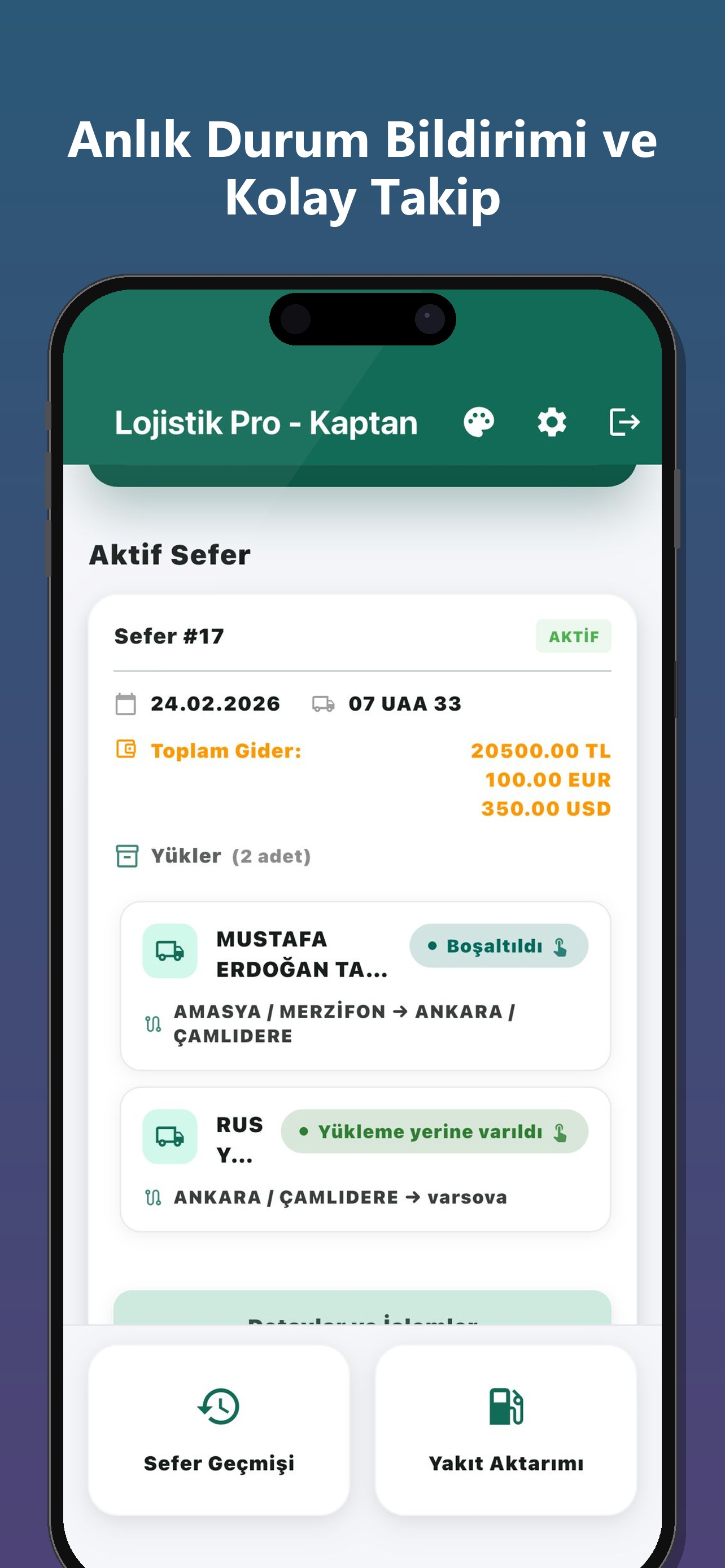 LojistikProKaptan screenshot 3