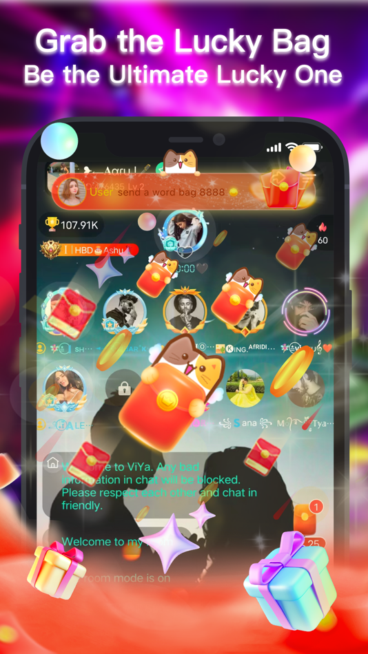 #6. ViYa - Group Voice Chat Rooms (iOS) 来自: KinKey Technology Co. Ltd.
