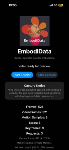 EmbodiData screenshot