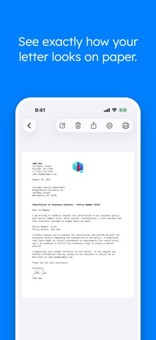 Letter: just write letters screenshot