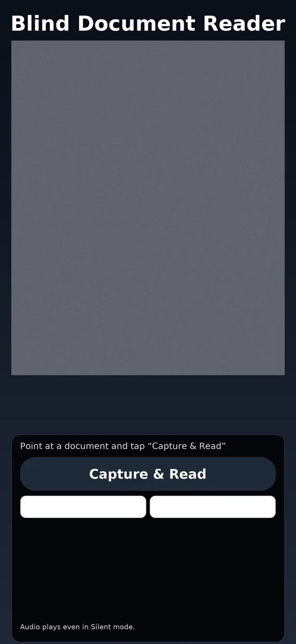 Blind Document Reader (iOS) Podle: Matt Russotti