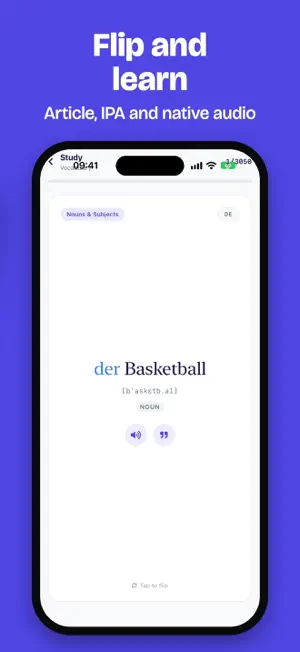 Deutsch A1 to B1: Flashcards screenshot 4