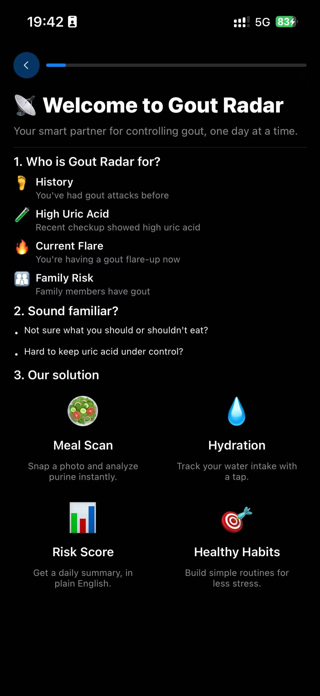 Gout Radar Screenshot 2 of 8