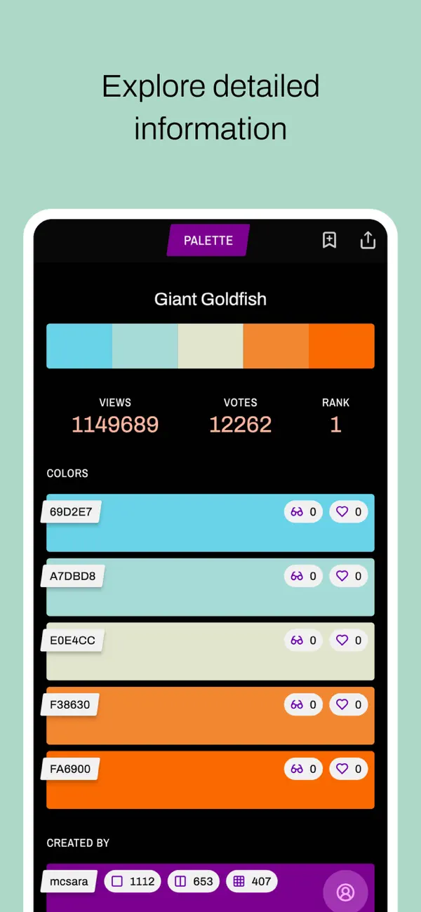Screenshot #2 pour Color Finder: LUV