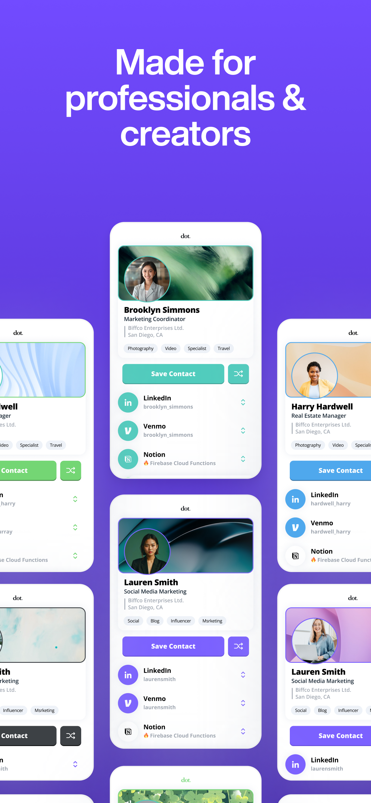 Dot: Digital Business Card