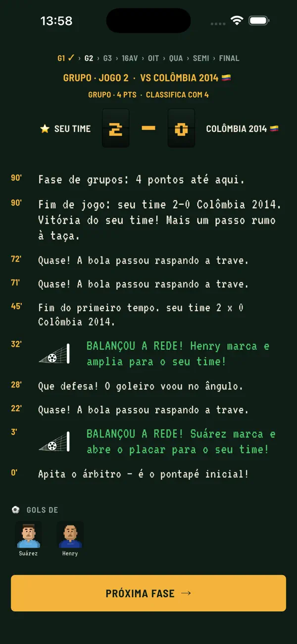 Screenshot #3 pour Oito a Zero: Futebol 7 a 0
