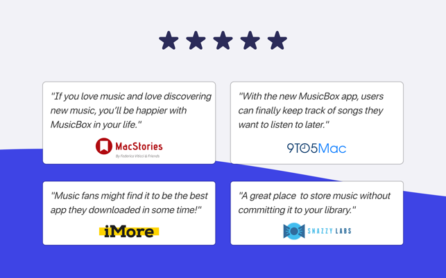 ‎MusicBox: Save Music for Later Screenshot