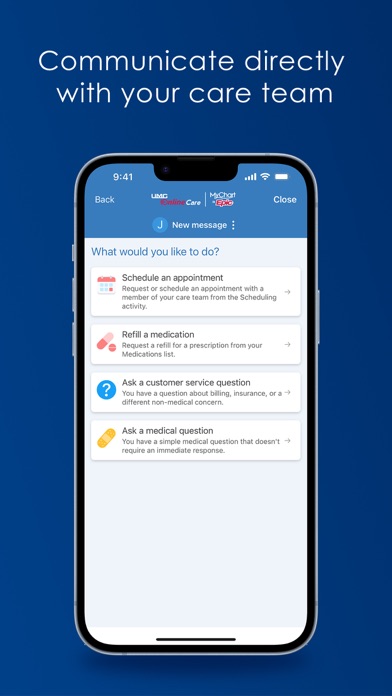 UMC Online Care Screenshot