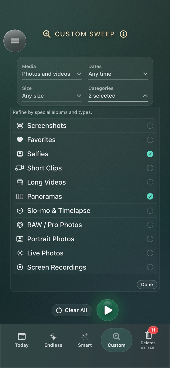 iPhone screenshot