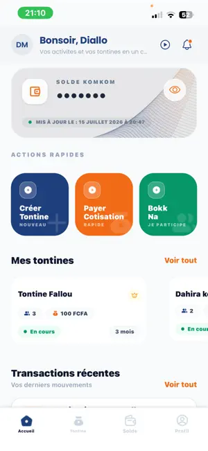 Kom Kom: Tontine & Épargne screenshot 3