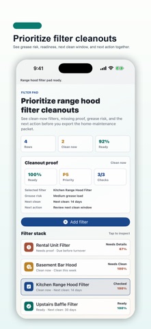 Range Hood Filter Pad のスクリーンショット