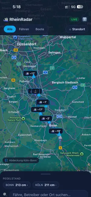 RheinRadar iPhone screenshot 1