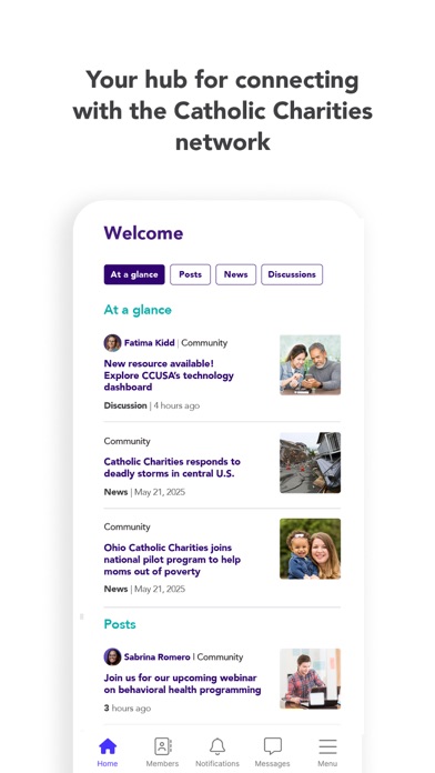 CCConnect Catholic Charities iPhone screenshot 2 - Social Networking app