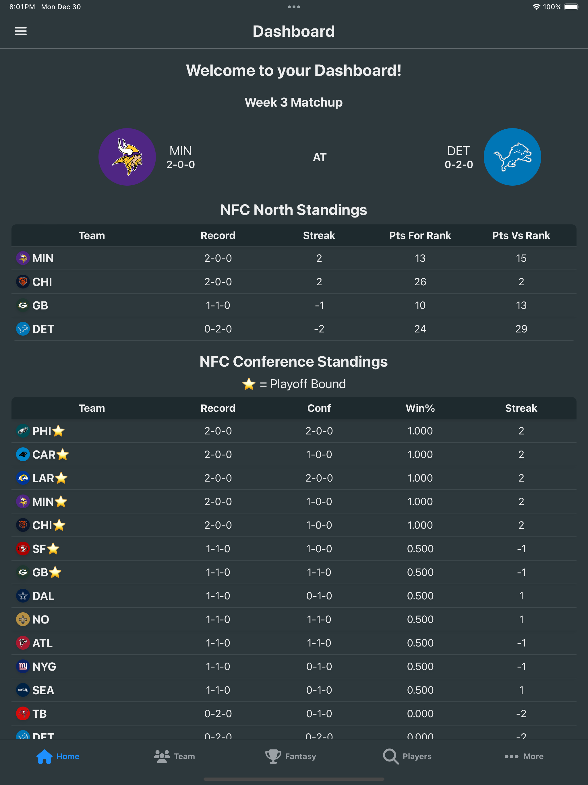 Dynasty Dashboard screenshot 11