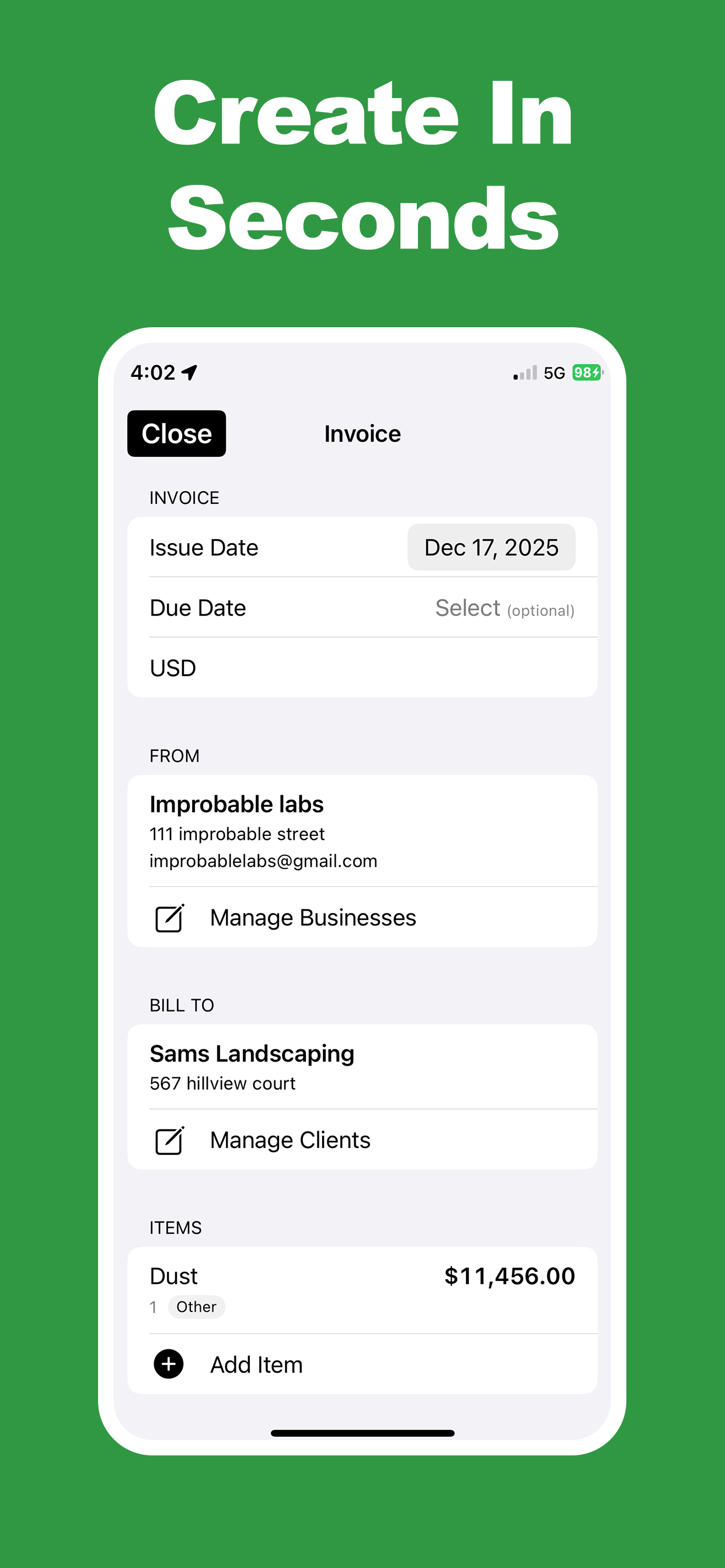 Simple Invoice Templates