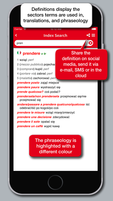 Hoepli Polish Dictionary Screenshot