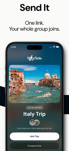 WaySide: Group Travel Planner screenshot