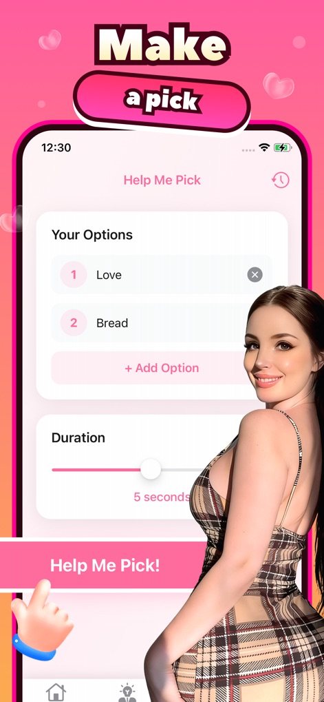 Tippy - Social - A interface para criação de enquetes é visualizada, permitindo aos usuários definir 'Suas Opções' com texto como 'Love' ou 'Bread' e personalizar a 'Duração' da votação para sua comunidade.