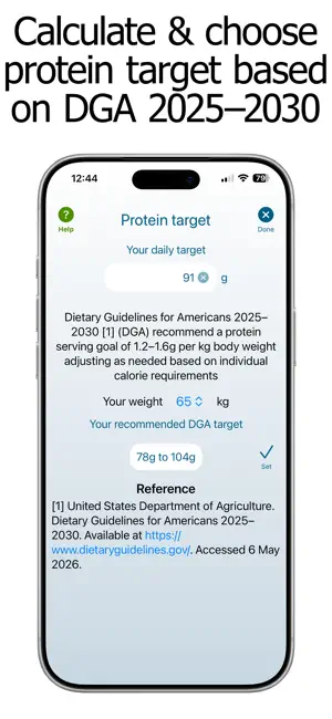 Protein Counter and Tracker screenshot 2