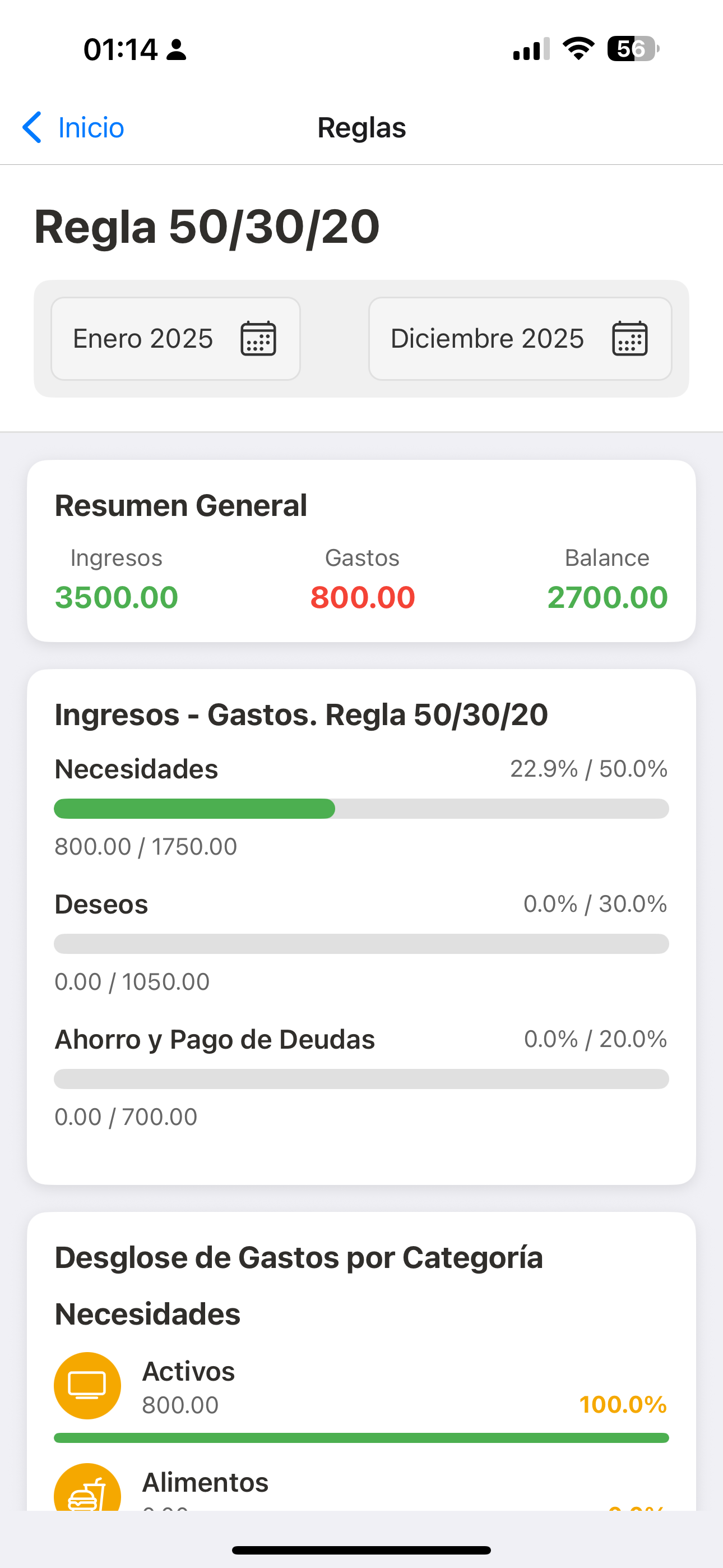 Family Finance 50/30/20 screenshot 4